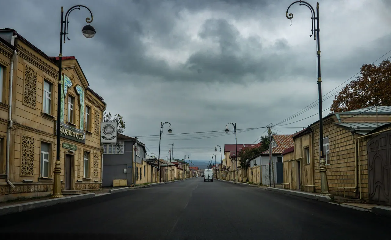 Quba şəhərində küçə